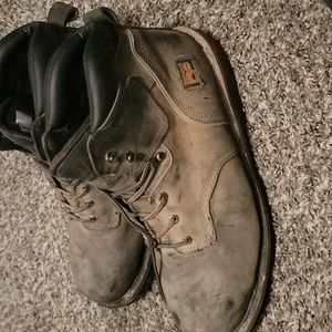 Mens Brown Size 15 Timberland PRO 6" Pit Boss Steel Toe Boots